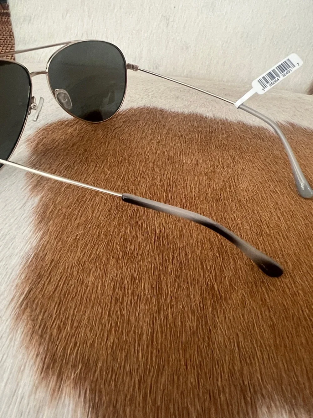 Z Supply Driver  Aviator Sunglasses - Gold Frame with Gray Lenses MSRP $79
